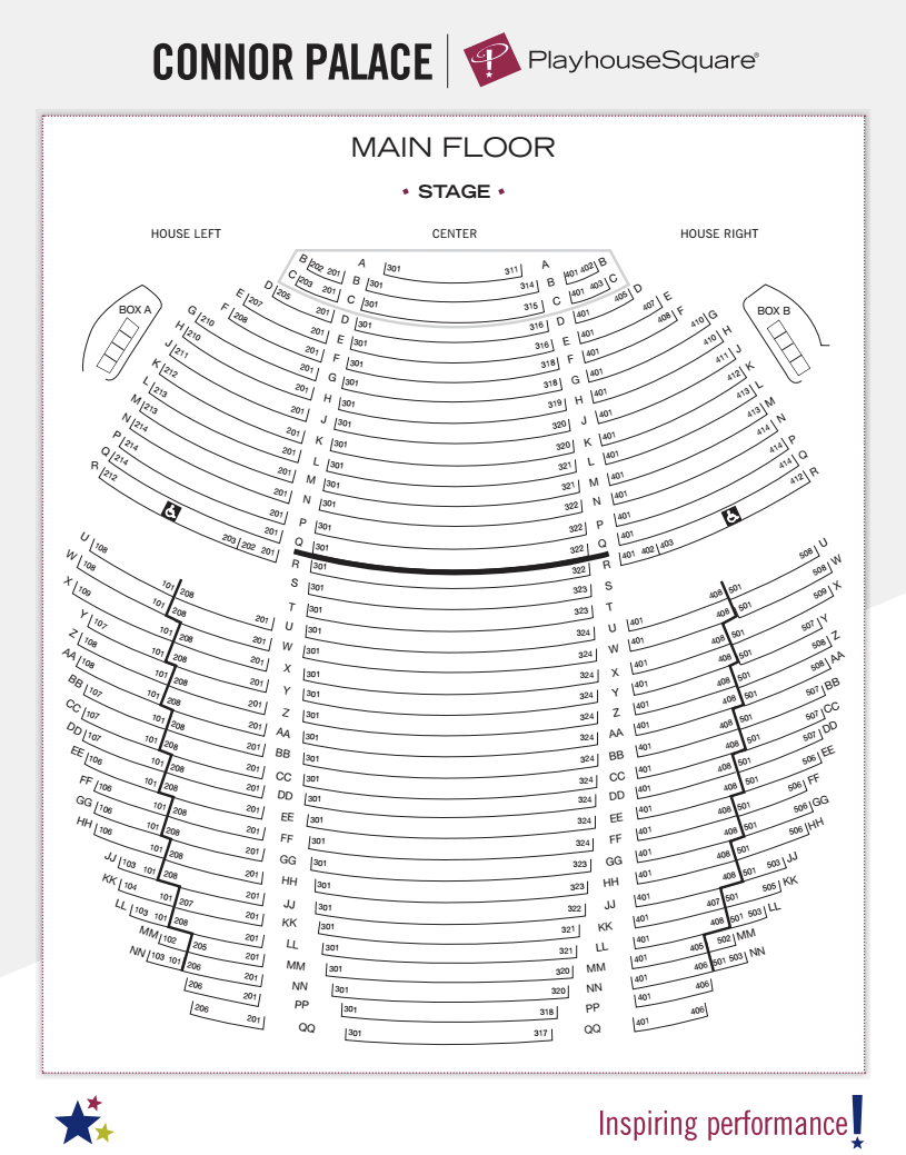 Connor Palace Theater Seating Chart