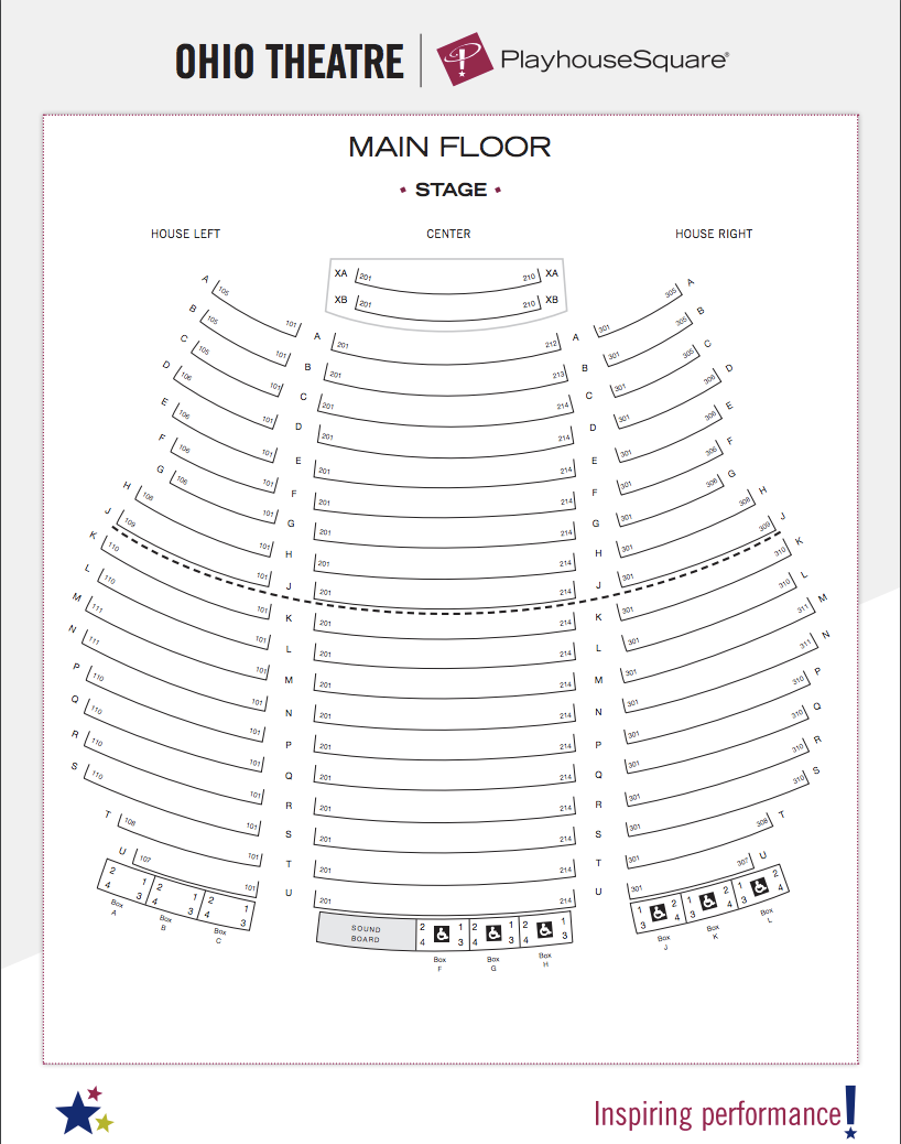 710 Main Theater Seating Chart