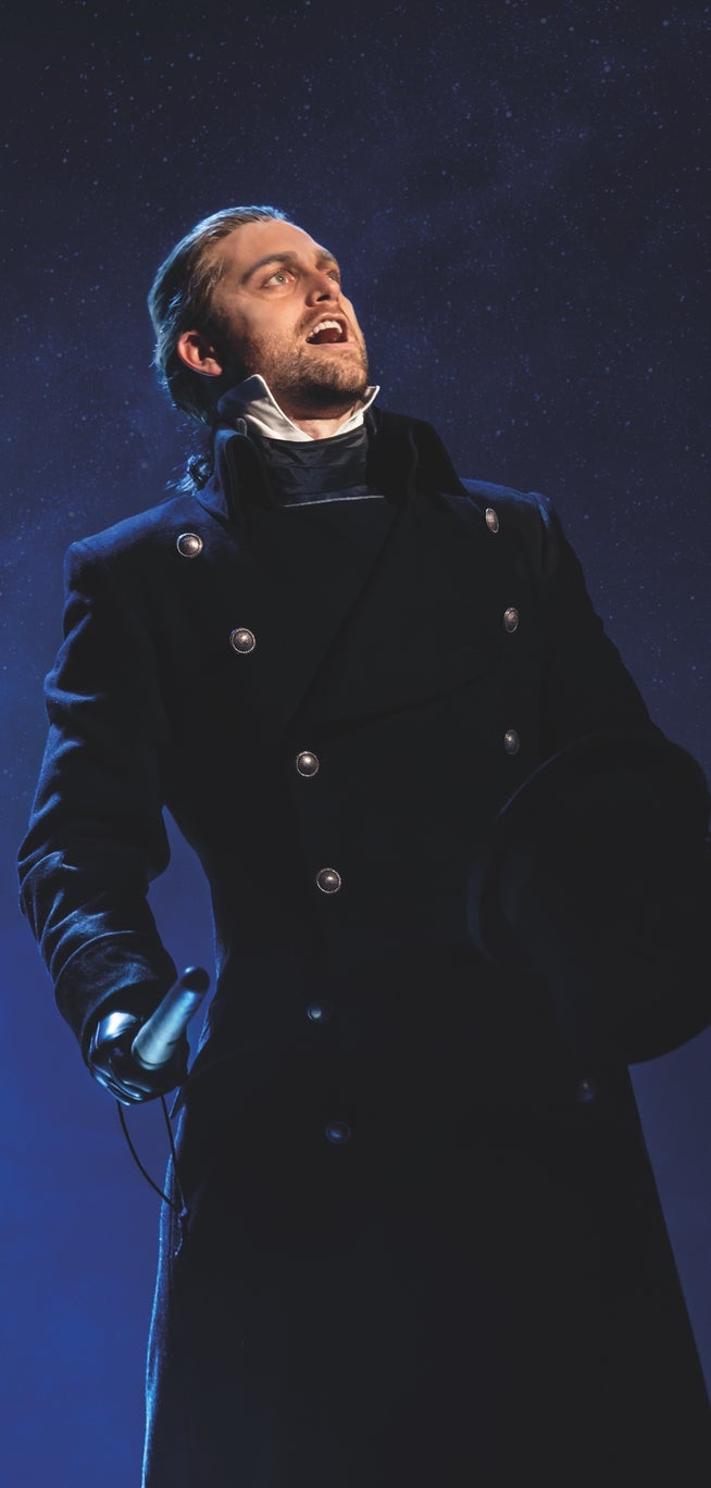 05.	Bradley Jaden as Javert from Les Misérables. Photo by Johan Persson.