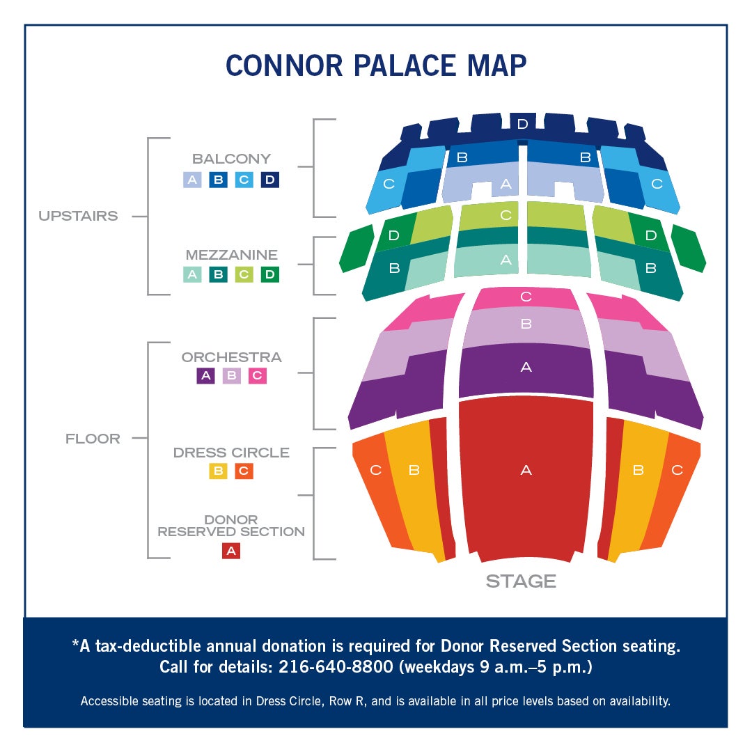 Graph of Connor Palace seating